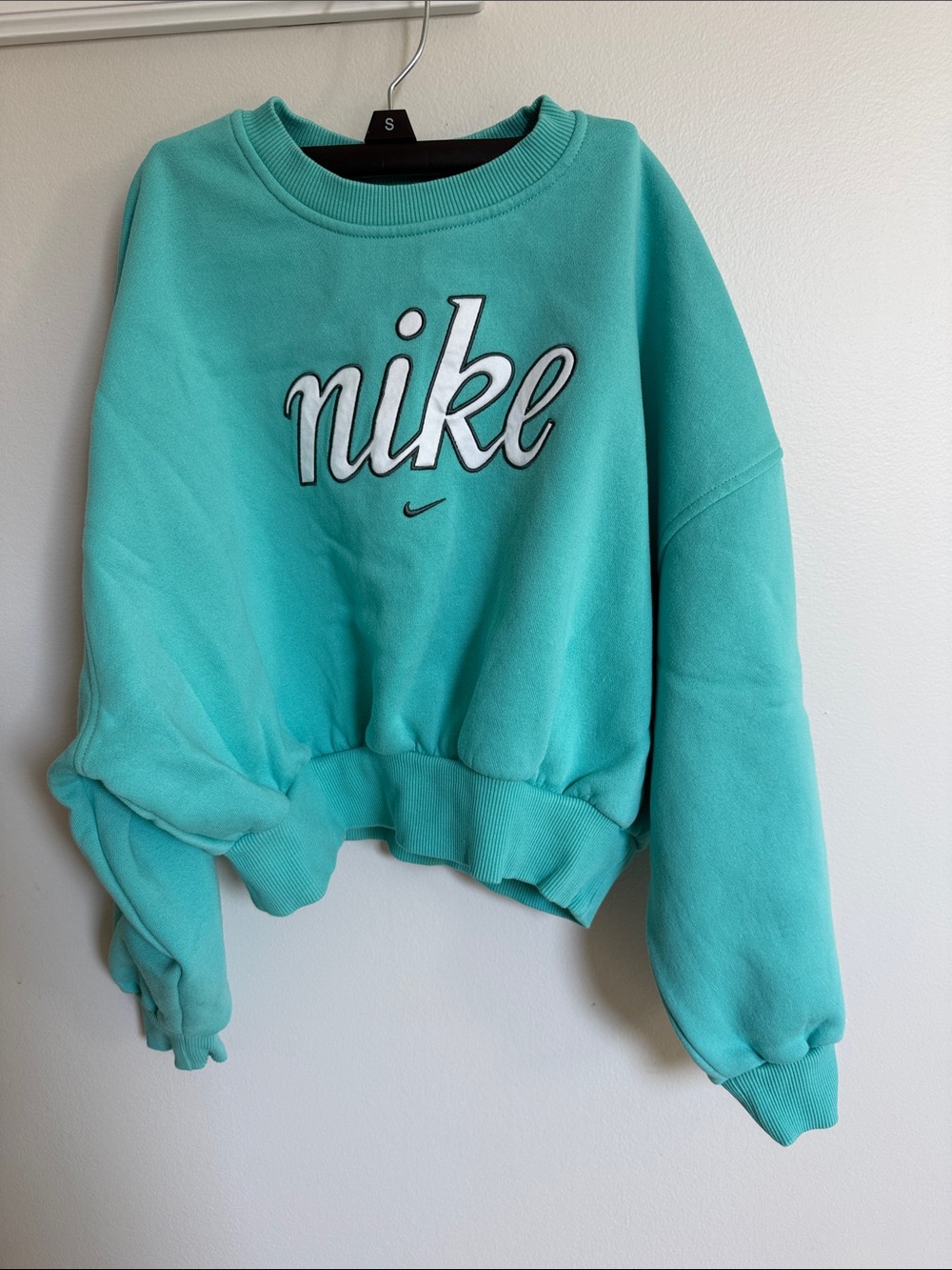 Nike Teal Script Crewneck Sweatshirt